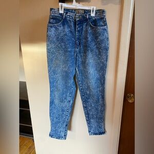 Bonjour Vintage Acid Wash High Waisted Jeans Size 33